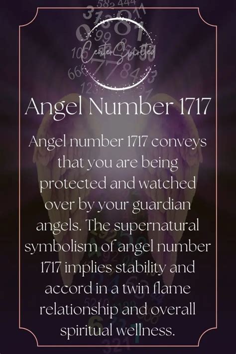 All About the Angel Number 1717 .